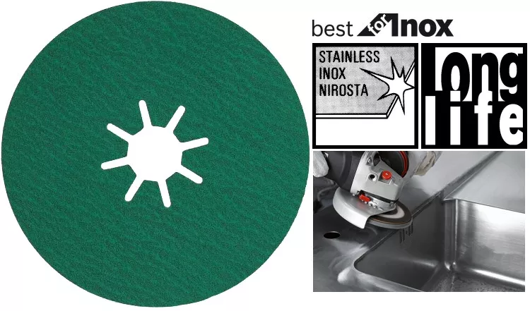 Disque abrasif pour acier inoxydable Best for inox Ø125mm